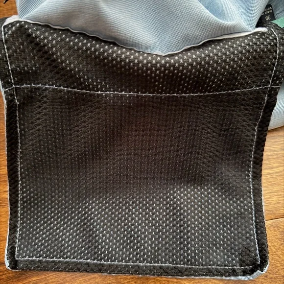 7 Diamonds Dynamic Performance Shorts Mens 30 Light Blue Chino Stretch Golf - Picture 9 of 10